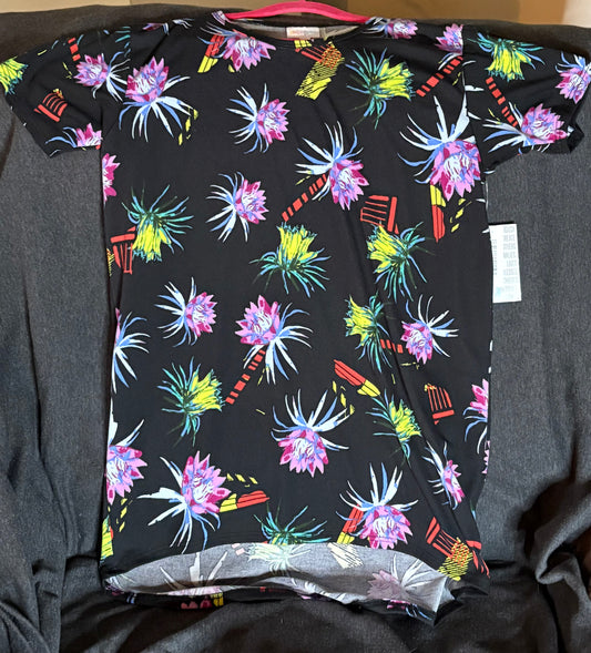 Black Floral Gracie T