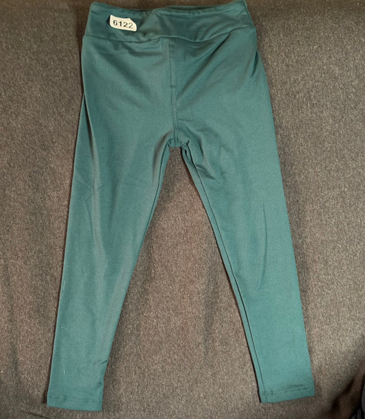 Solid Teal Kids Leggings
