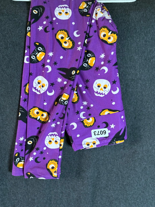 Purple Halloween Kids Leggings