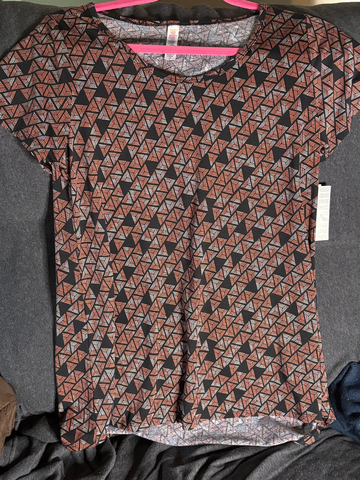 Classic T Black and Red Triangles