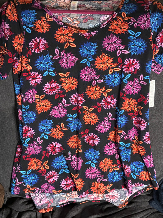 Classic T Black w/Jewel Tone Floral